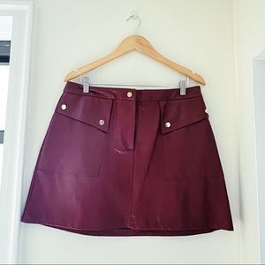 Zara Faux Leather Skirt